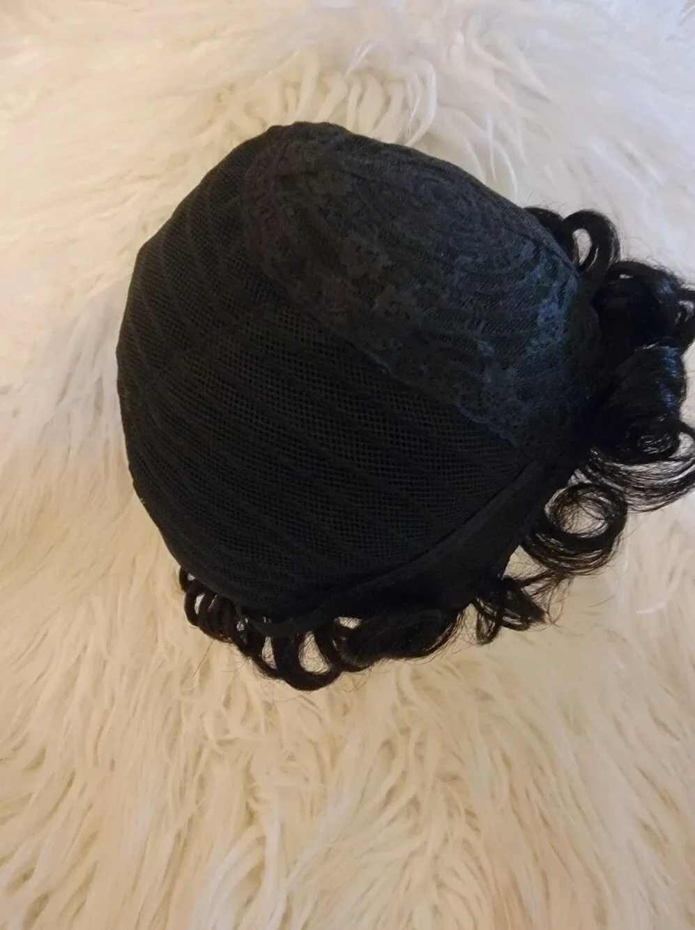 🆕️➿️Curly Pixie Wig, Black, 4
